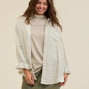 NWT AERIE Anytime Favorite Flannel Shirt